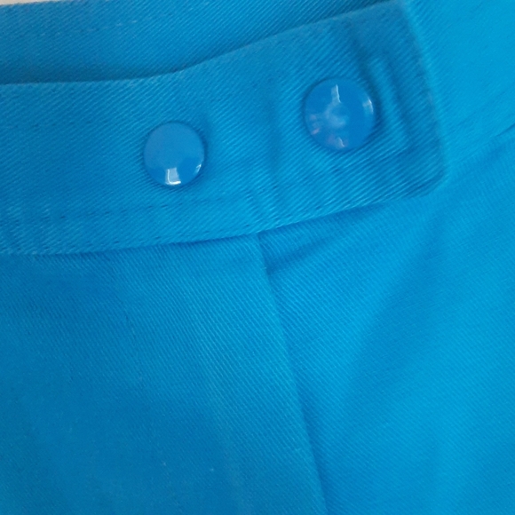 Vintage 90s Lily's of Beverly Hills Vintage Pleated Tennis Pants, Blue Size 6 - Picture 4 of 8